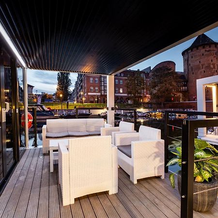 Domy Na Wodzie - La Mare Motlava Houseboats With Sauna By Downtown Apartments Gdańsk Exterior foto