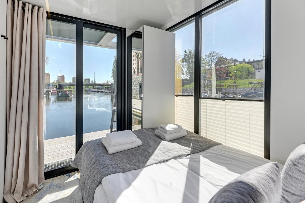 Domy Na Wodzie - La Mare Motlava Houseboats With Sauna By Downtown Apartments Gdańsk Exterior foto