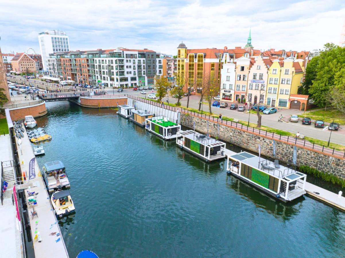 Domy Na Wodzie - La Mare Motlava Houseboats With Sauna By Downtown Apartments Gdańsk Exterior foto