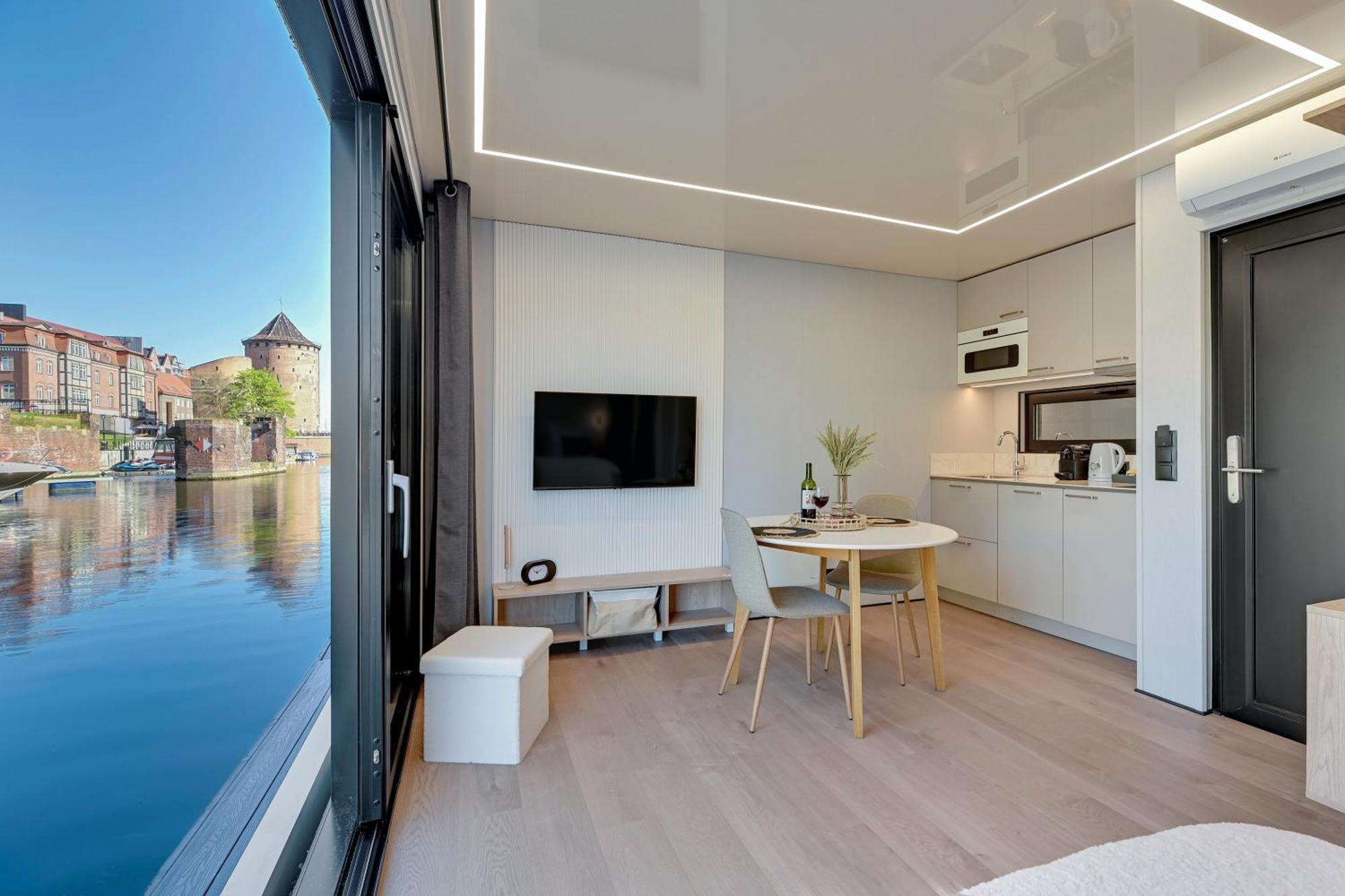 Domy Na Wodzie - La Mare Motlava Houseboats With Sauna By Downtown Apartments Gdańsk Cameră foto