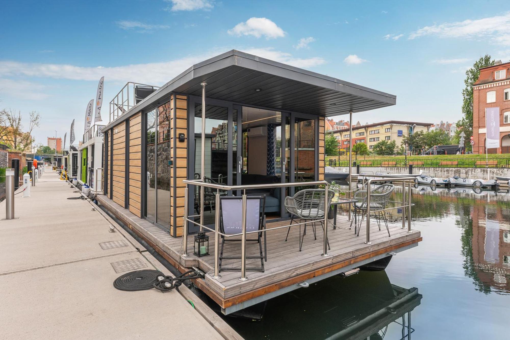 Domy Na Wodzie - La Mare Motlava Houseboats With Sauna By Downtown Apartments Gdańsk Cameră foto