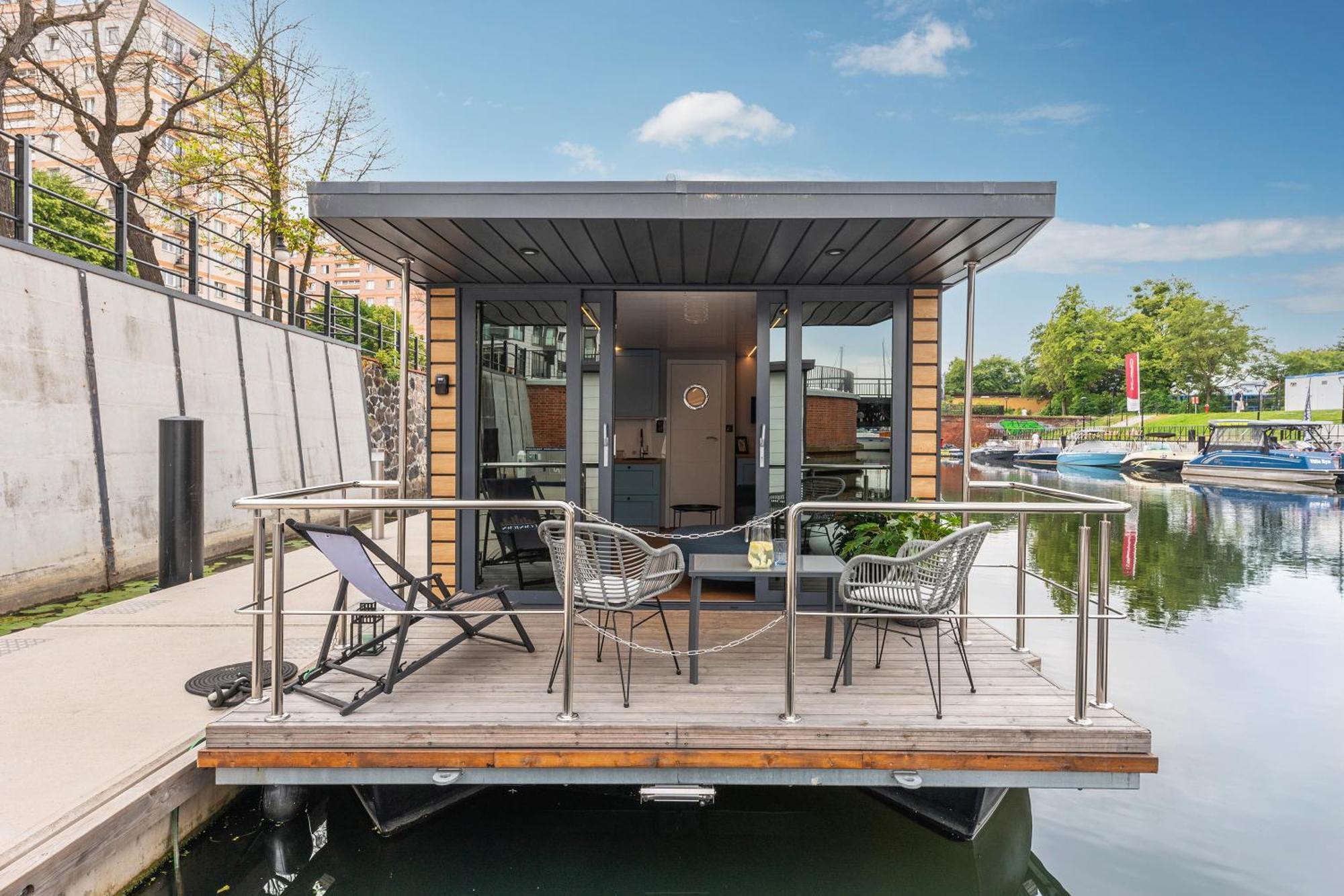 Domy Na Wodzie - La Mare Motlava Houseboats With Sauna By Downtown Apartments Gdańsk Cameră foto